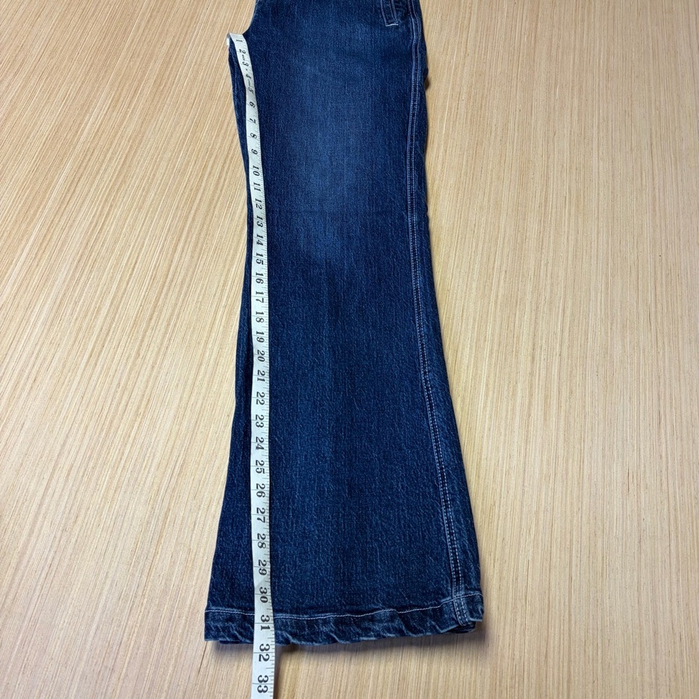 Kancan Sparrow High Rise Holly Flare Jeans Womens 7/27 Blue Denim Stretch - Picture 9 of 11